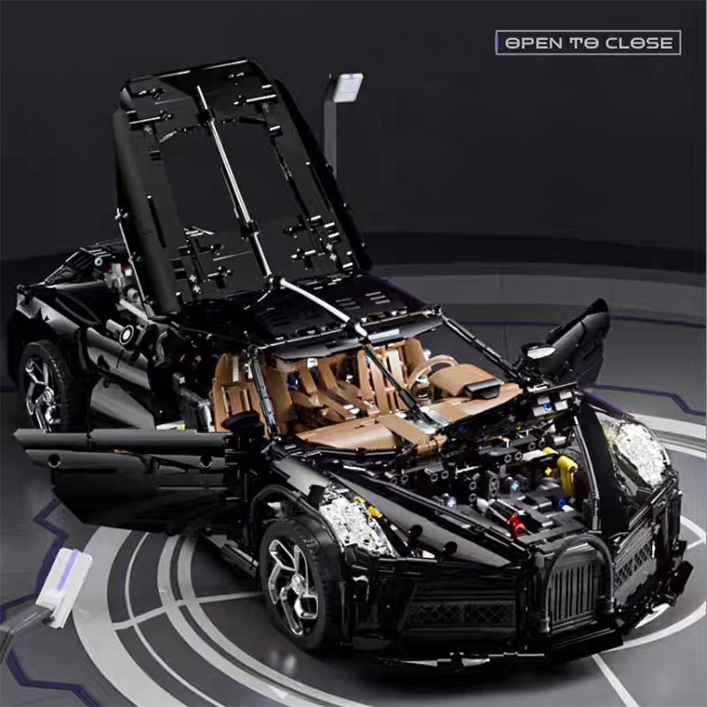 Technik Auto für Bugatti La Voiture Noire Supercar, 4680+ Teile Technik Auto Ferngesteuert, Technic Supersportwagen Modell Bausatz Kompatibel mit Lego Technik Auto