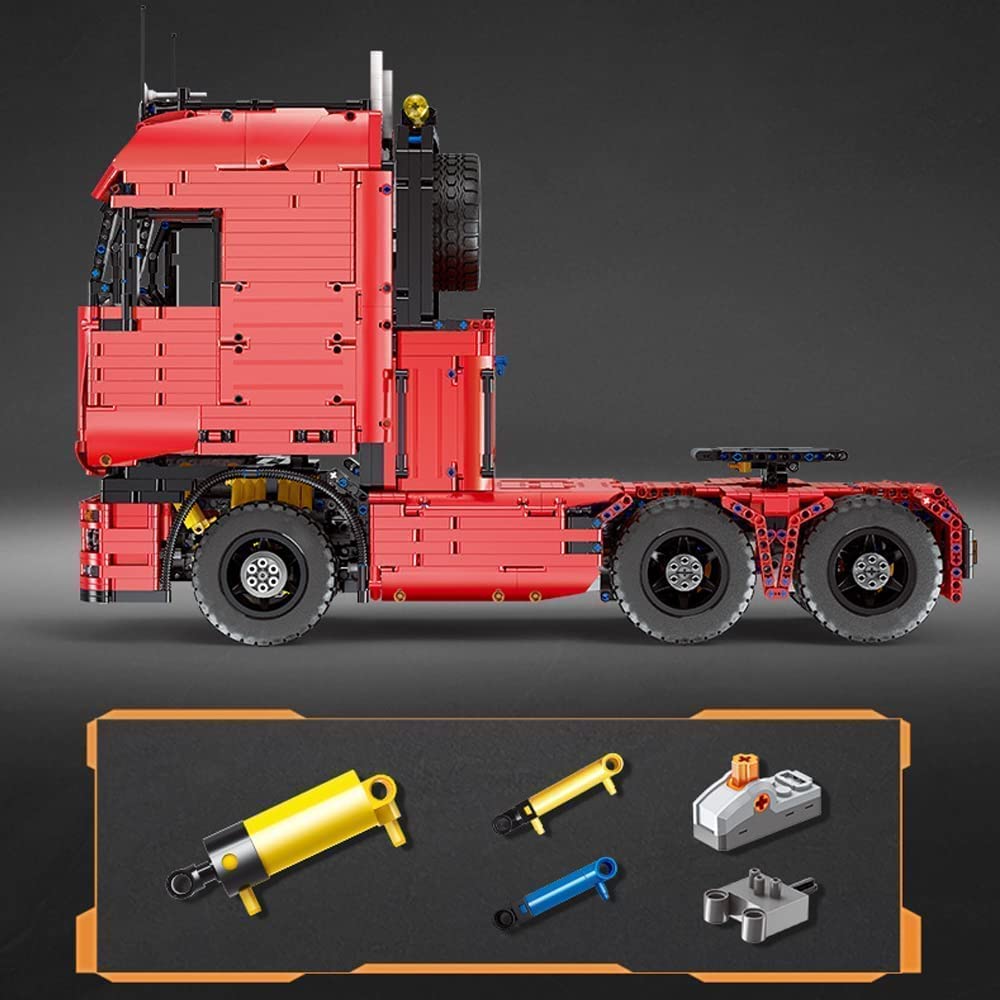 Technik LKW mit Anhänger, Bagger, 11100+ Teile Technic LKW mit Anhanger, Technik Truck mit Anhänger, Raupenbagger Modell Bausatz Kompatibel mit Lego Technik