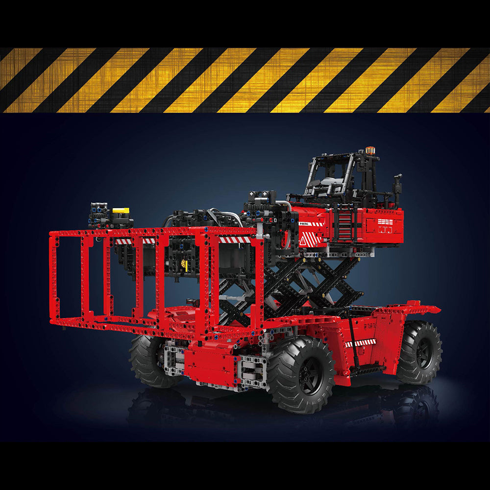 Technik Gabelstapler Container Gabelstapler, Technik 17030 Technik Truck Ferngesteuert groß Modell Bausatz Kompatibel mit Lego Technik