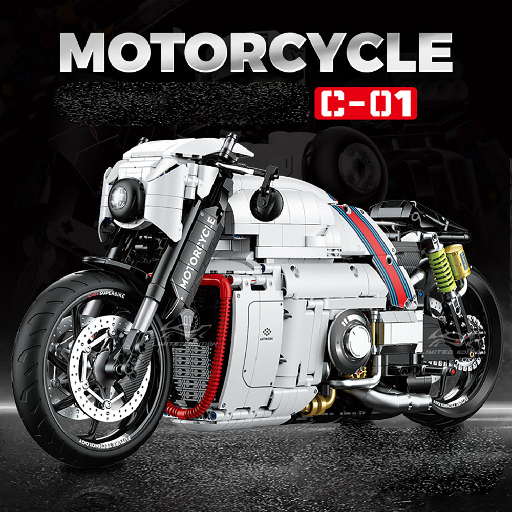Technik Motorrad für LOTUS C-01, Technik Motorrad Modell Motorrad Modellbau Klemmbausteine Kompatibel mit Lego Technik Motorrad