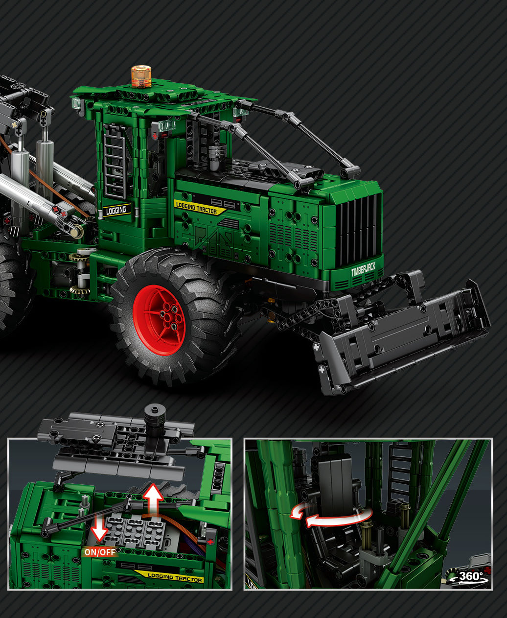 John Deere 948L-II Skidder Technik Traktor pneumatische Funktionen