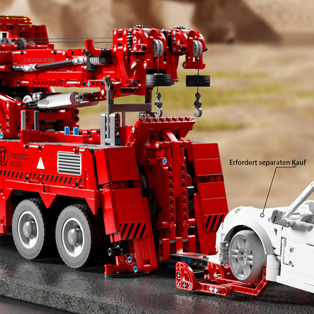Technik Feuerwehr LKW, 4900+ Teile Technik Feuerwehrauto, Technic Ferngesteuert Auto mit 13 Motoren Bausatz Kompatibel mit Lego Technik
