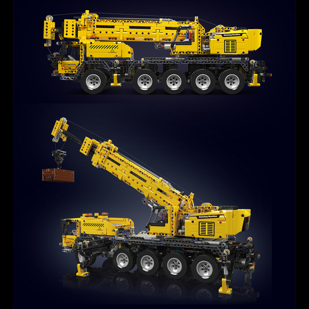 Technik Kran LKW Mit 8 M0T0R, Technik Kranwagen XXL Ferngesteuert, Technic Kran Kit Bausatz Kompatibel mit Lego Technik LKW
