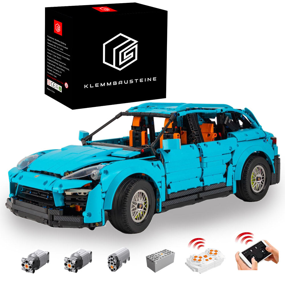 Technik Auto für Porsche Cayenne 2024, 3000+ Teile Technic Auto Ferngesteuert, Technik Super SUV 1:8 Modell Bausatz Kompatibel mit Lego Technik Auto