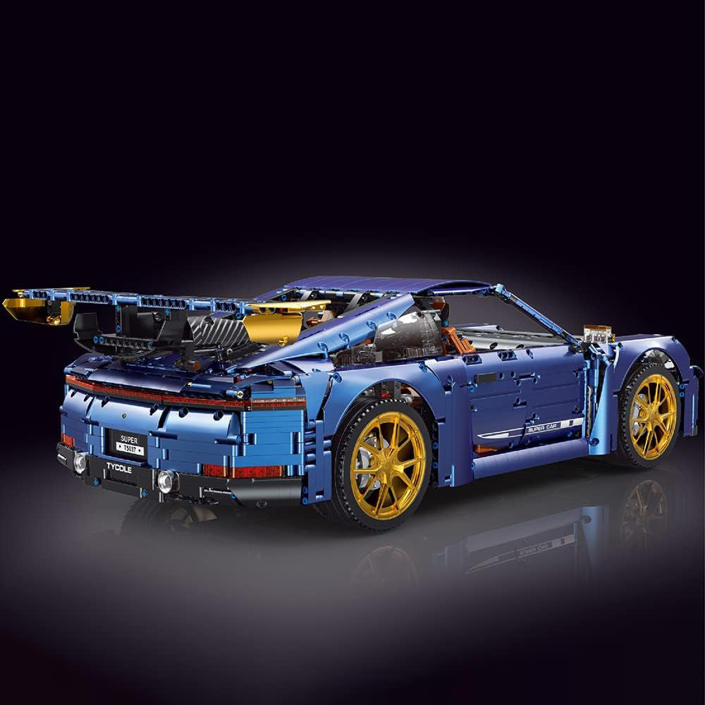 Technik Auto Porsche 911 Limitierte Auflage, 5500+ Teile Technic Auto Ferngesteuert, Technik Supersportwagen 1:6 Modell Bausatz Kompatibel mit Lego Technik Auto