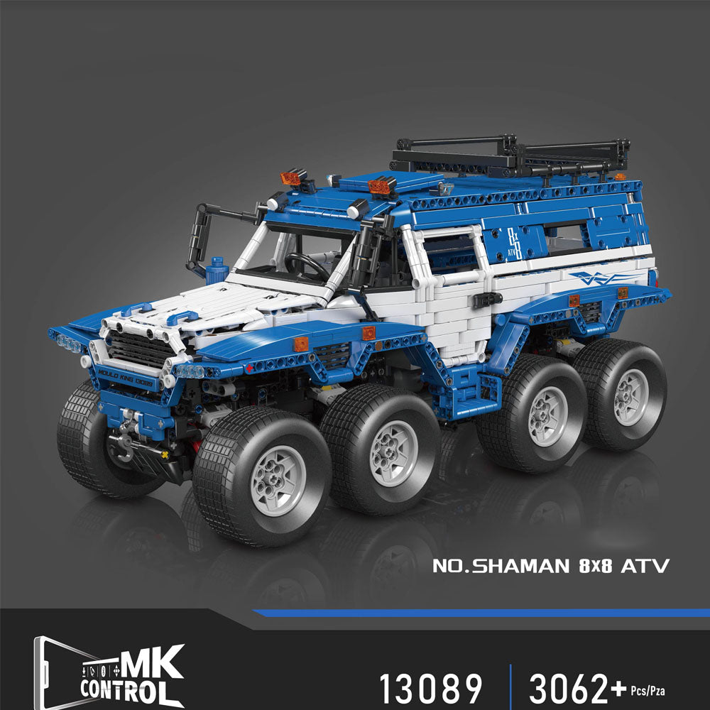 Technik 8X8 Geländewagen Ferngesteuert, Technik 13089 Offroader Modell mit 8 Motoren, 3062 Teile Technik Off Road Klemmbausteine Bausatz fur LEGO Technik
