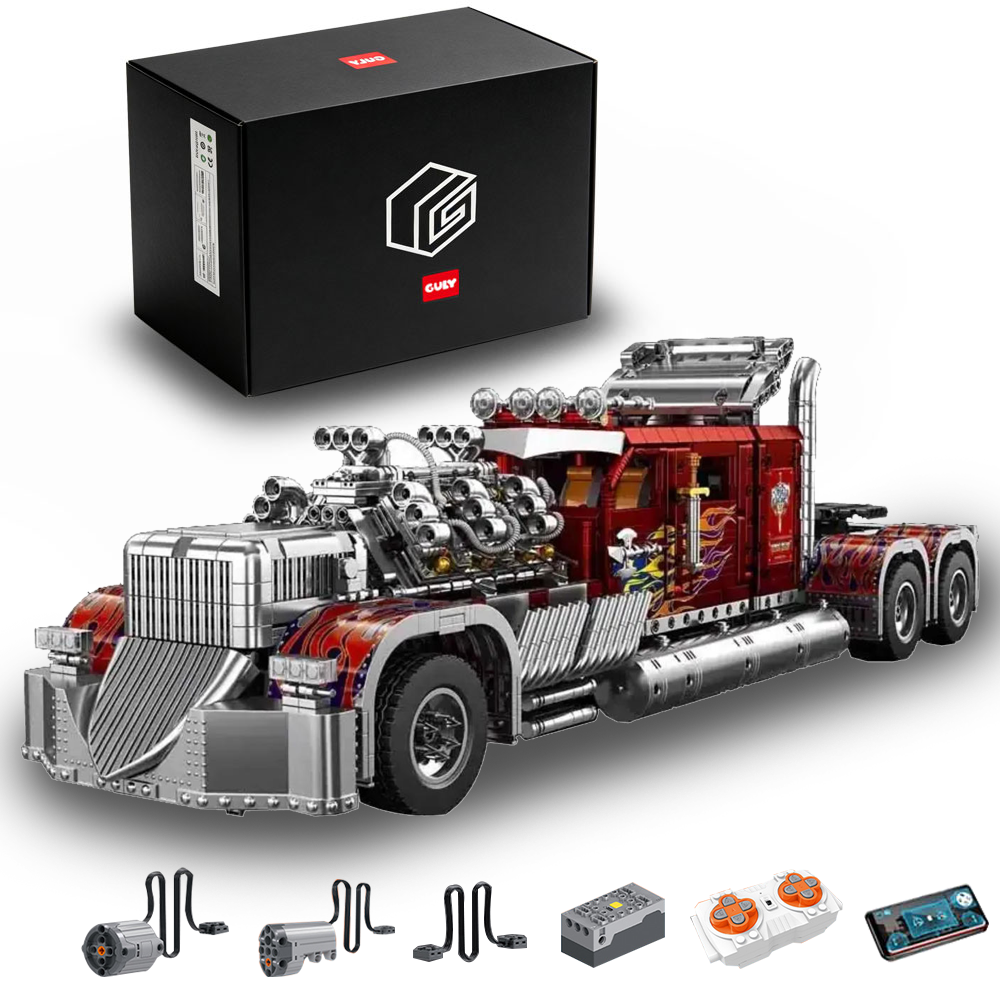 Technik LKW Thor 24 Schwerlast-Lkw Modell, 3485 Teile Technik LKW mit Motoren Bausatz