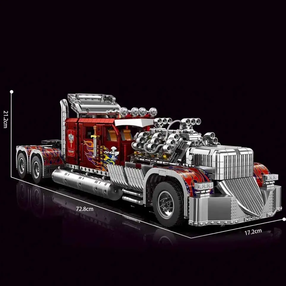 Technik LKW Thor 24 Schwerlast-Lkw Modell, 3485 Teile Technik LKW mit Motoren Bausatz