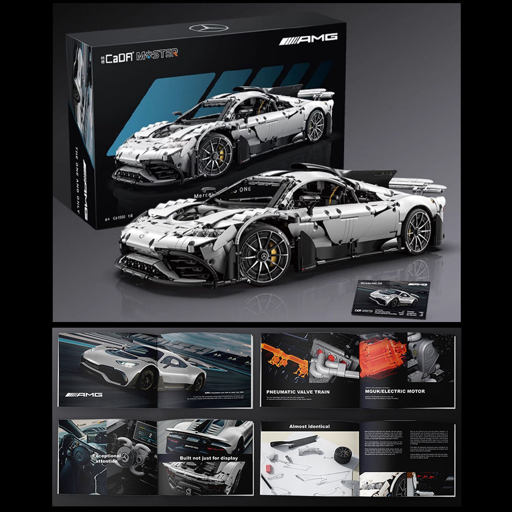 Mercedes-AMG ONE C298, CaDA C61503W MOC Auto KIemmbausteine (3295 Teile)