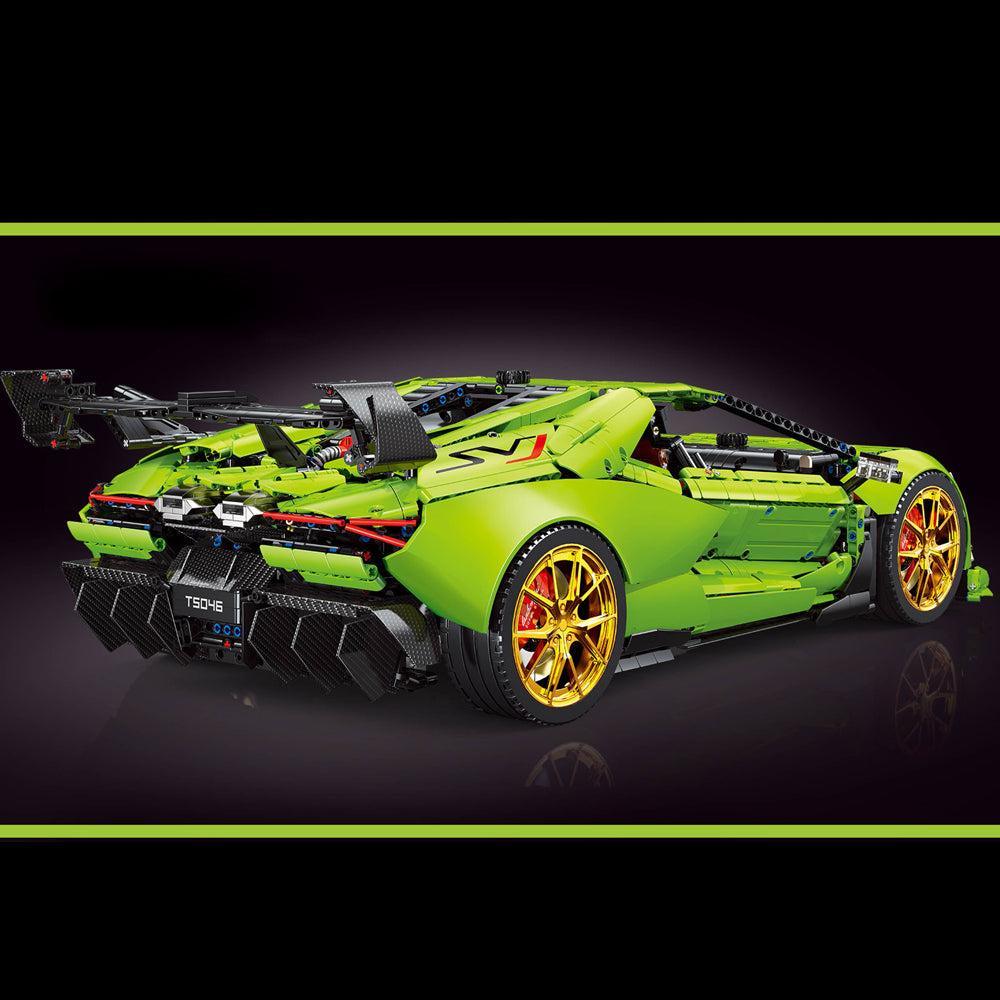Technik Auto 1:6 für Lamborghini Supercar, TGL-T5046, Technik Auto Ferngesteuert, Technik Sportwagen Kit Bausatz Kompatibel mit Technik Supercar