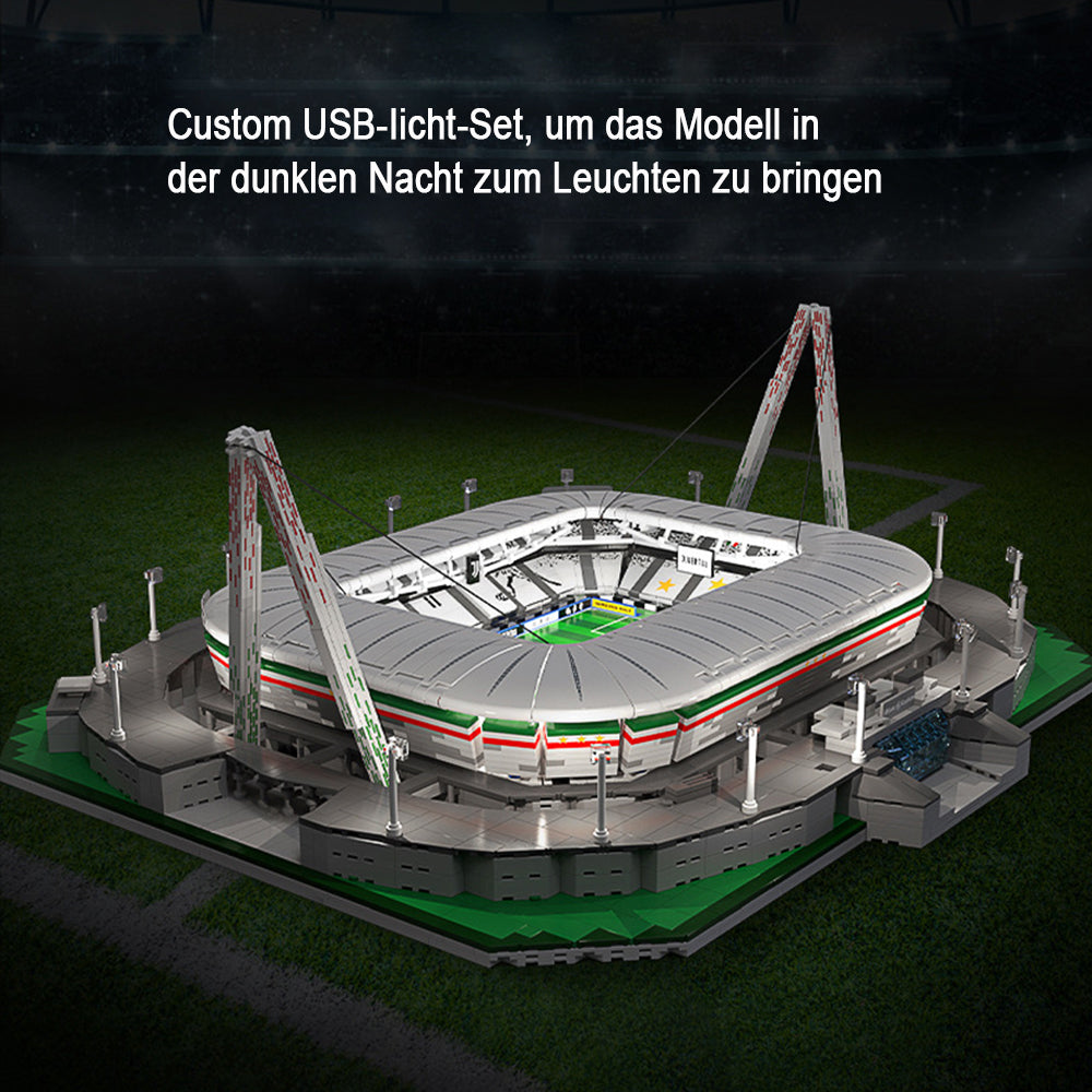 CADA C66021 Juventus Football Club- Allianz Arena Modell mit LEDs, 3638 Teile