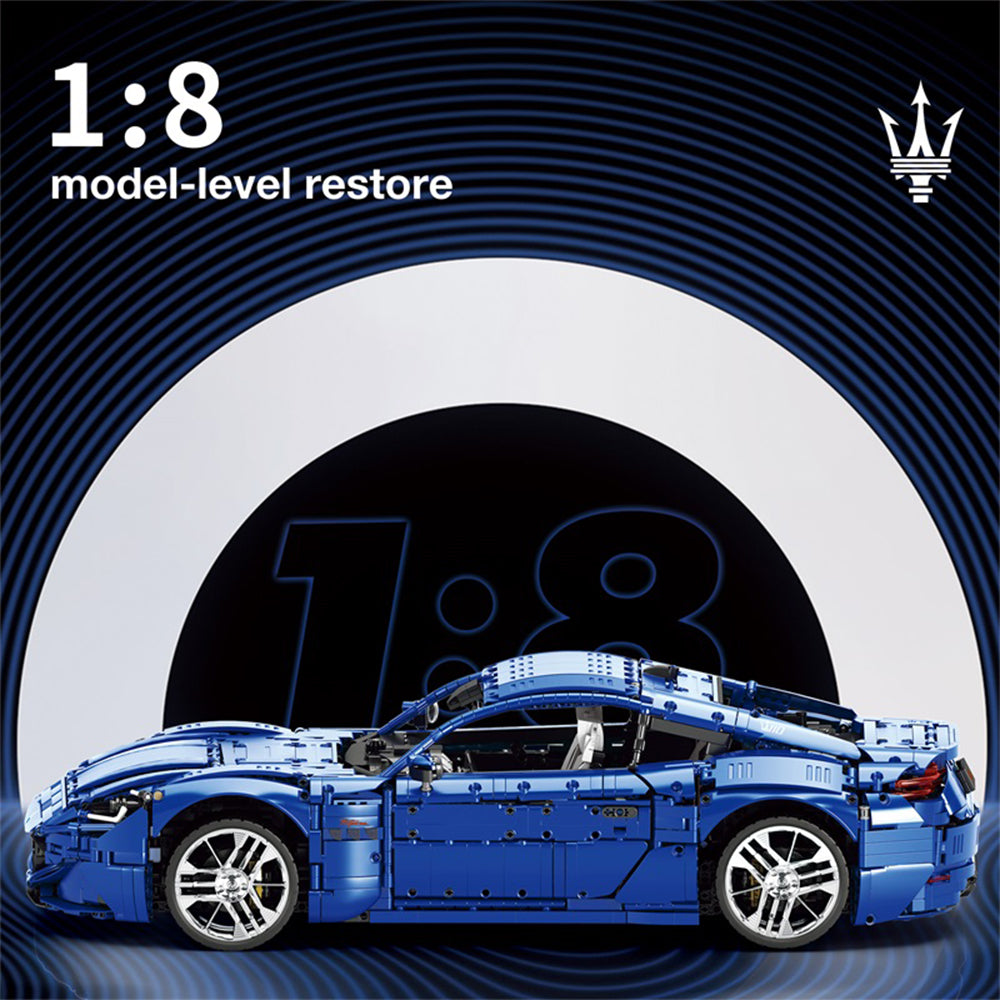 Technik Auto für Maserati Gran Turismo 110 Limitierte Auflage, 5480 KIemmbausteine Technik Sportwagen für Kinder, Erwachsene, Baumeister