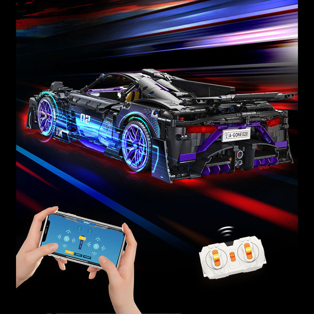 Technik Auto für AMG One Supercar, MY88020, Technik Auto Ferngesteuert, Mit Technik Motor Kit Bausatz Kompatibel mit Lego Technik Supercar