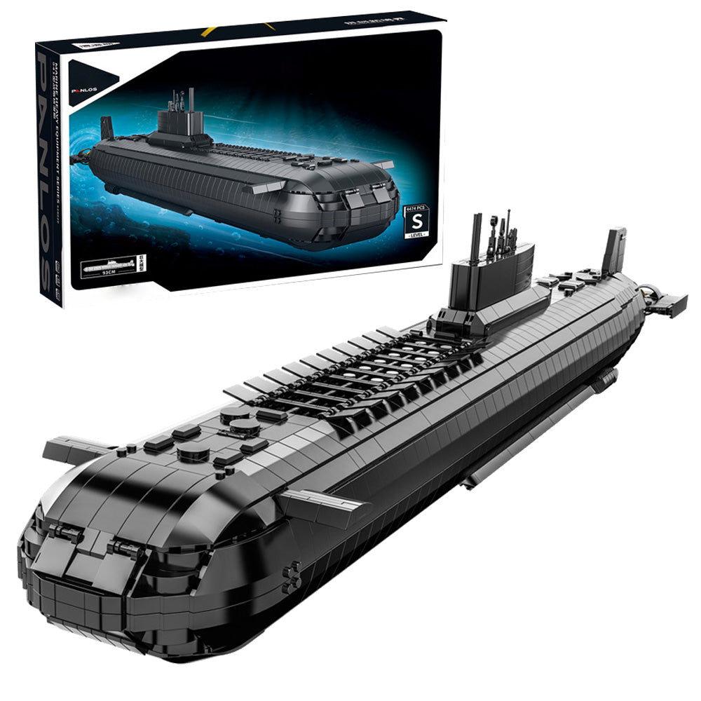 Technik Atom-U-Boot 93CM, 4470+ Teile Technik Groß Atom U-Boot, Technik Militär U Boot Bausatz MOC KIemmbausteine Set für Kinder Erwachsene