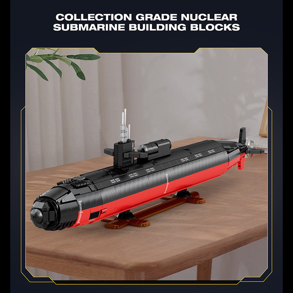 Technik U-Boot groß 87,5cm, 2980+ Teile Militar U-Boot Groß MOC U-Boot Kompatibel mit Technik U-Boot Modell