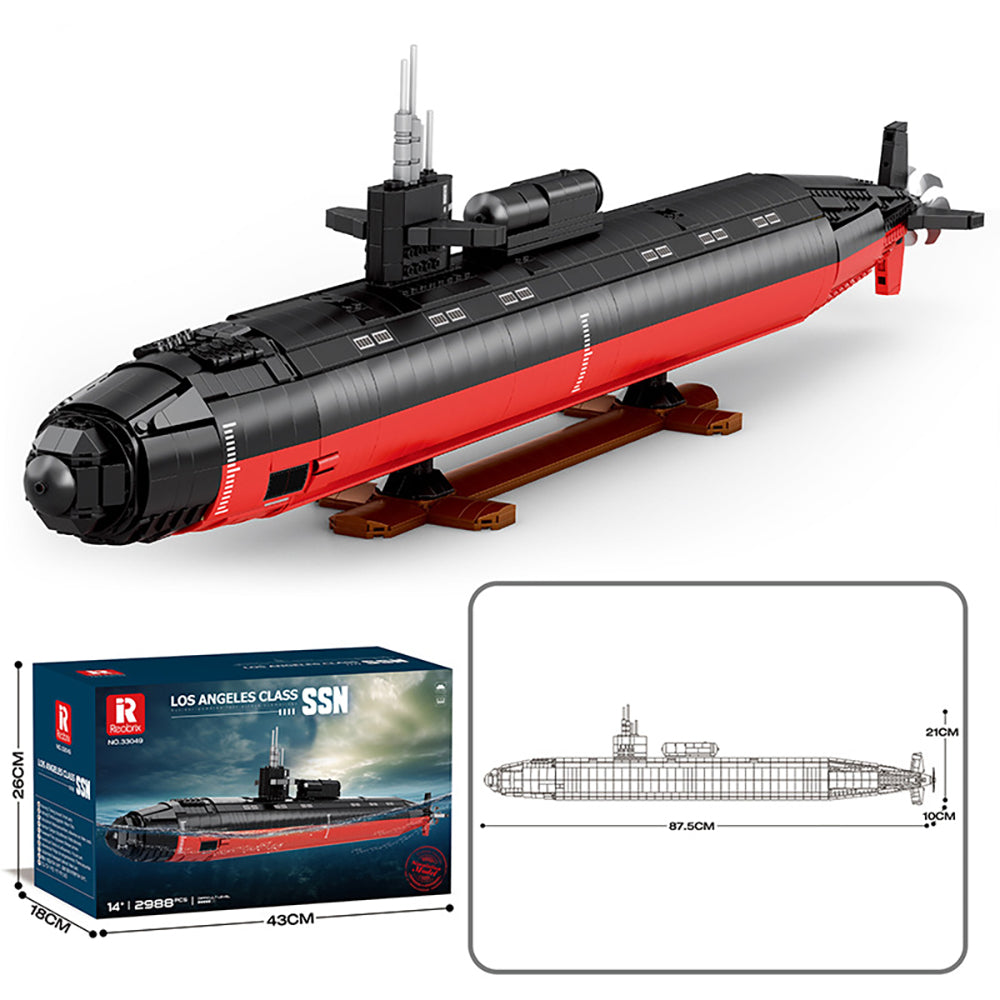 Technik U-Boot groß 87,5cm, 2980+ Teile Militar U-Boot Groß MOC U-Boot Kompatibel mit Technik U-Boot Modell