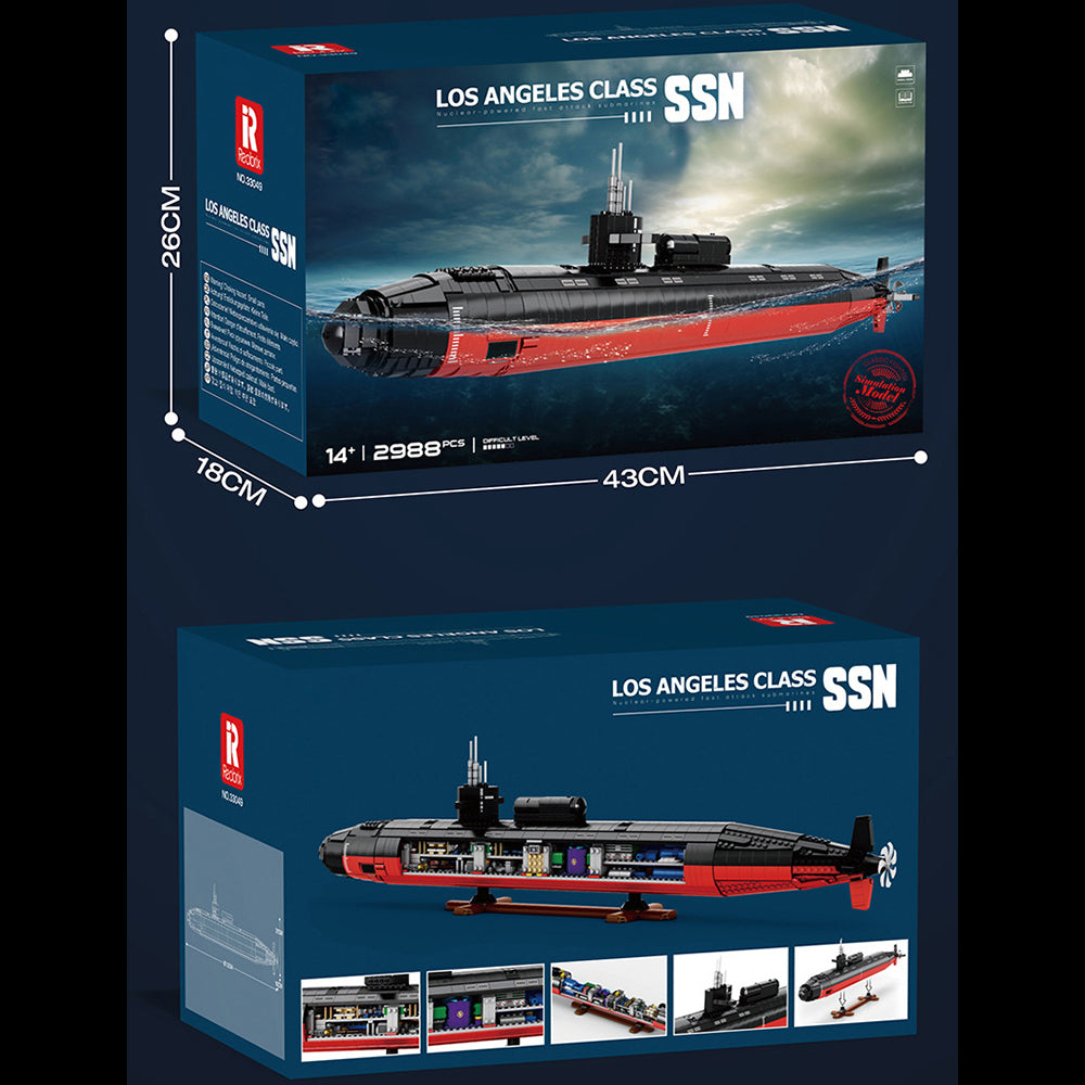 Technik U-Boot groß 87,5cm, 2980+ Teile Militar U-Boot Groß MOC U-Boot Kompatibel mit Technik U-Boot Modell