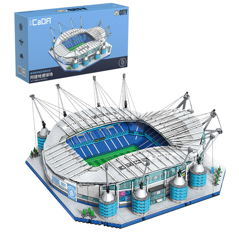 CADA C66022W City of Manchester Stadium Model, 4473 Teile Etihad Stadium Modelbau, Manchester City Stadion-Lizenz