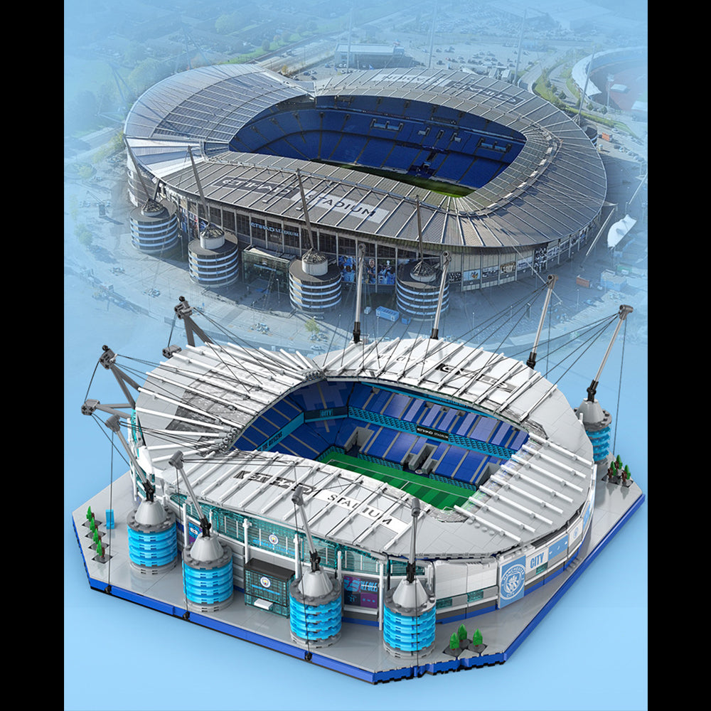 CADA C66022W City of Manchester Stadium Model, 4473 Teile Etihad Stadium Modelbau, Manchester City Stadion-Lizenz