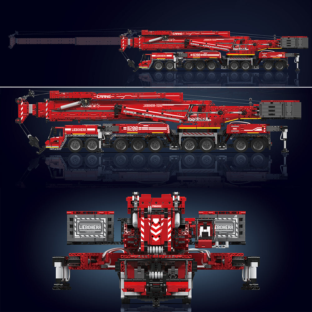 Technik Kran Ferngesteuert, 8500+ Teile Technik Kran Pneumatik LKW mit Kran, Technik Kran LKW Bausatz Kompatibel mit Lego Technik