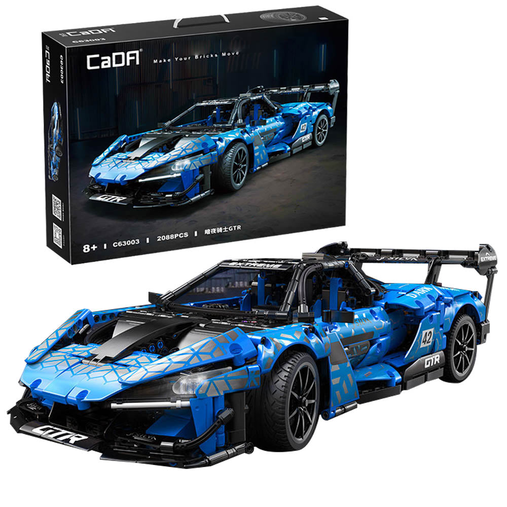 Technik Auto für Mclaren Senna GTR Rennwagen, 2080+ Teile Technik GTR Auto, Technik Rennauto Bausatz MOC 1: 10 KIemmbausteine