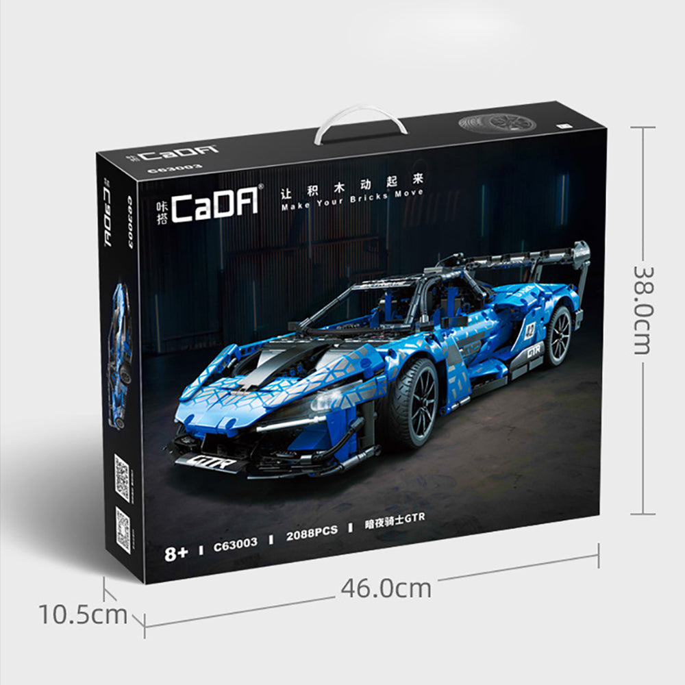Technik Auto für Mclaren Senna GTR Rennwagen, 2080+ Teile Technik GTR Auto, Technik Rennauto Bausatz MOC 1: 10 KIemmbausteine