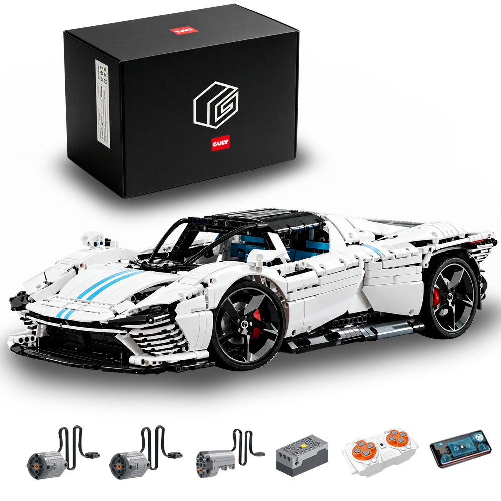 Technik Auto Ferrari Daytona SP3 Modell, 3830 Teile Technik Supersportwagen mit Motoren Bausatz
