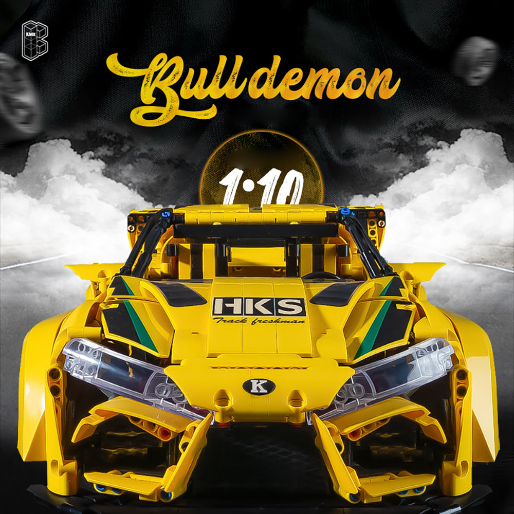Technik Auto für Toyota Supra, 2620+ Teile Technik Auto Ferngesteuert Auto Motorisierte Sportwagen Modellbau Custom Bausteine Kompatibel mit Lego Technik Auto