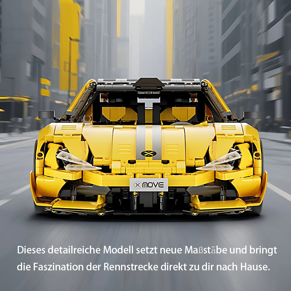 Technik Auto für Xiaomi SU7 Ultra, Technik Rennauto KIemmbausteine, Maßstab 1: 10 Modell, 2000+ Teile Technik 66649 Bausatz