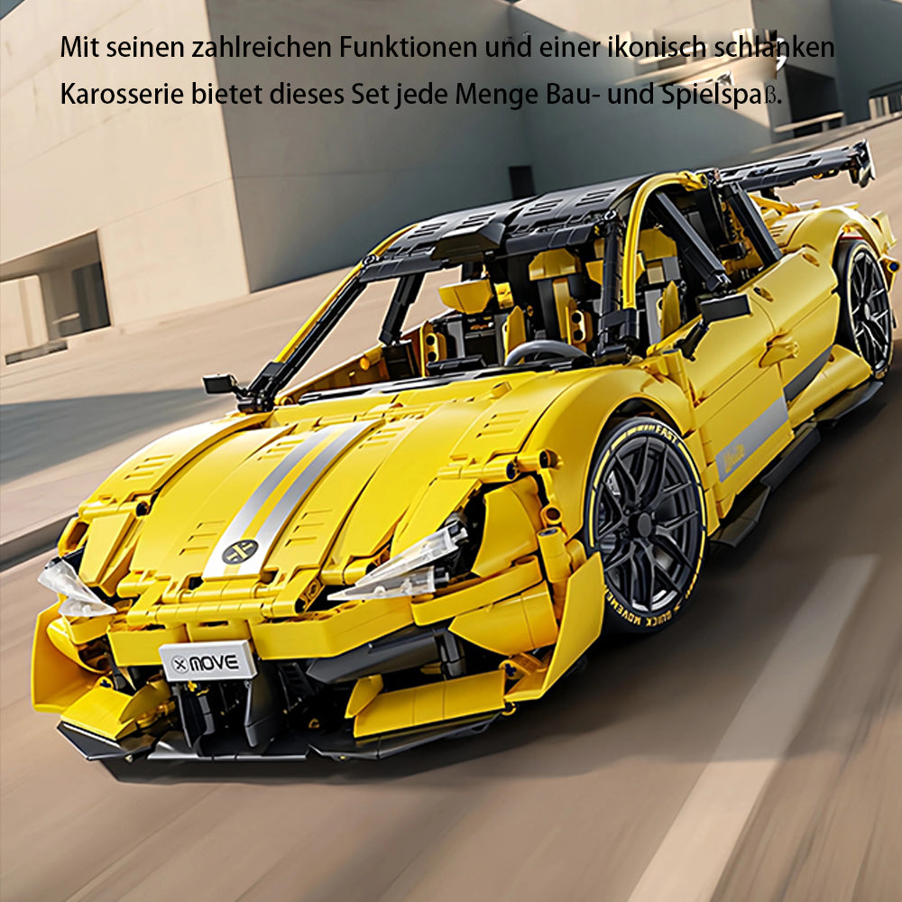 Technik Auto für Xiaomi SU7 Ultra, Technik Rennauto KIemmbausteine, Maßstab 1: 10 Modell, 2000+ Teile Technik 66649 Bausatz