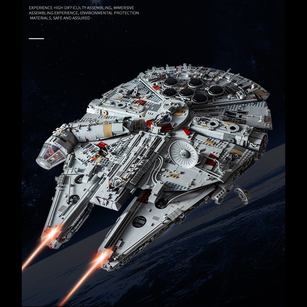 Raumschiff für Lego Star Wars Millennium Falcon Mark II, 12000+ Teile Raumschiff Modell Klemmbausteine Bauset Kompatibel mit Lego Star Wars
