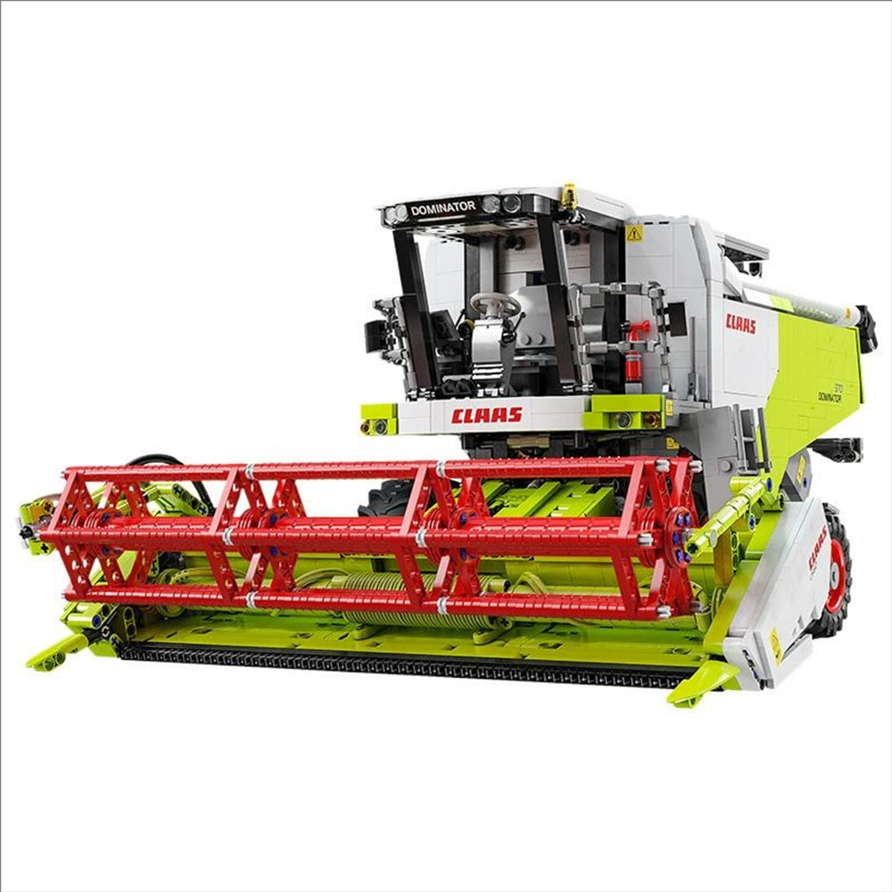 CADA C61508W Technik Mähdrescher für CLAAS Dominator 370 Traktor, 4560+ Teile Technik 1:17 Groß Harvester mit Motoren Set, Technik Traktor Bausatz MOC KIemmbausteine Set für Kinder Erwachsene