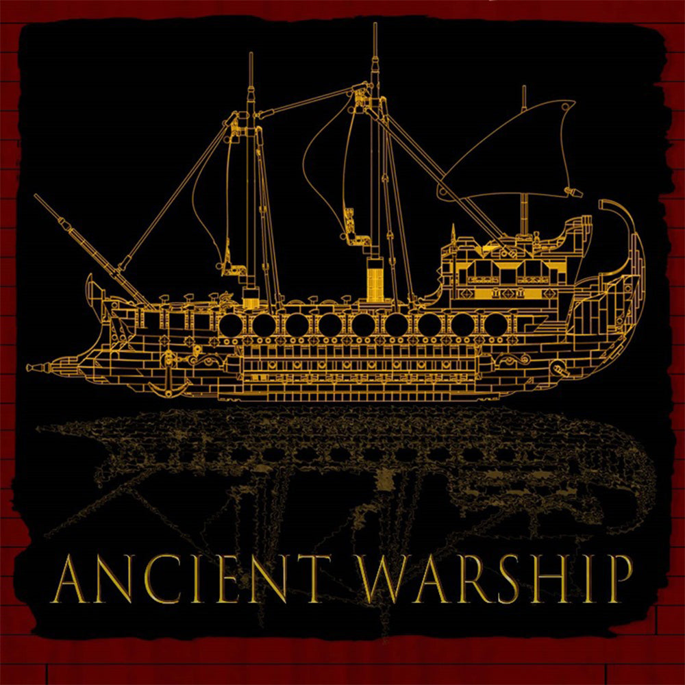 Vikinng Kriegsschiff groß Vintage Roman Segelboot Bausatz, 2073 Klemmbausteine Riesiges Schiffmodell MOC im Europäischen Stil für Lego Technik Schiff