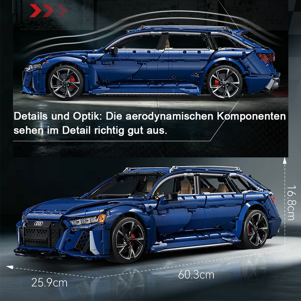 AUDI RS6 AVANT, CADA C61515W, MOC Auto KIemmbausteine (4663 Teile)