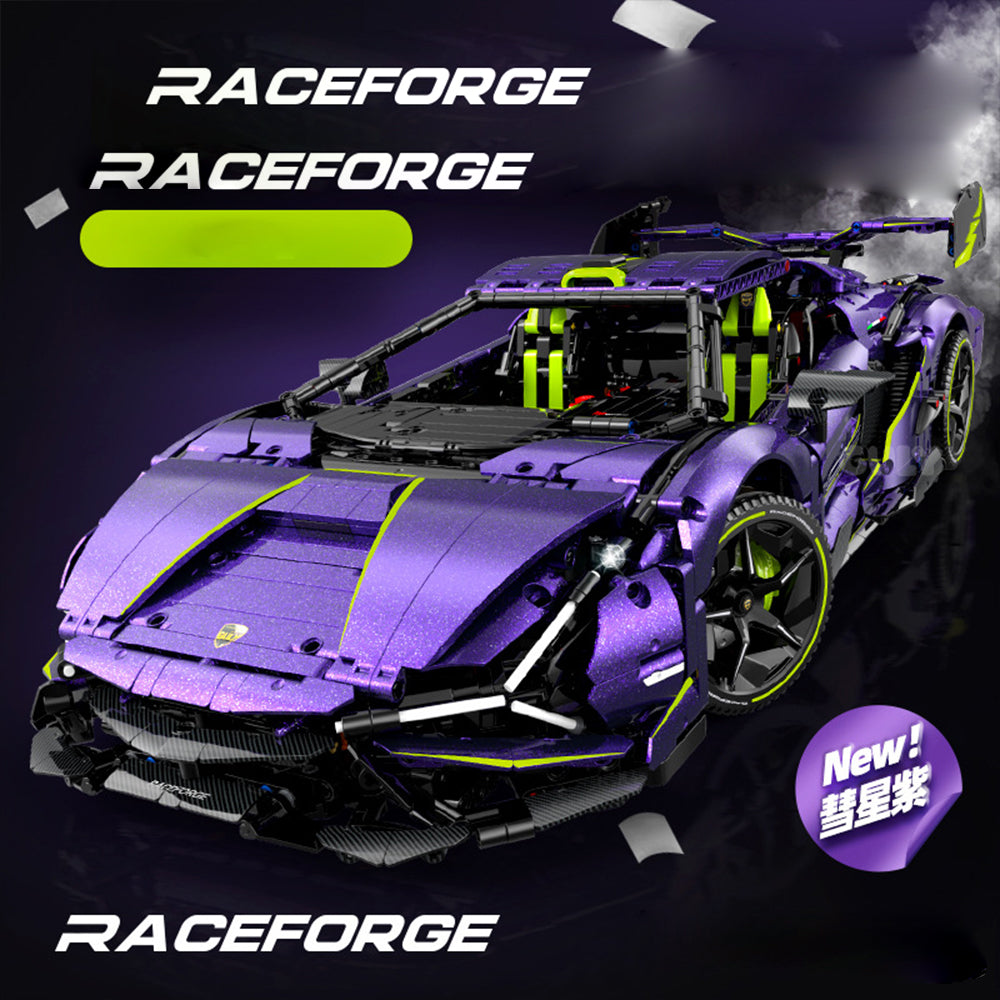 Technik Auto für Lambo Sian, 1:8 Technik Auto mit 5 M0T0R, Technik Supercar Auto mit Ieds Bausatz MOC Auto KIemmbausteine