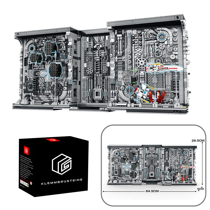 Todesstern Buch Star Revenge Bausteine Bausatz, 3058 Klemmbausteine MOC Death Star Trench Run, Space Wars, Sammlerstück zum Ausstellen Modell, Geschenk für Erwachsene