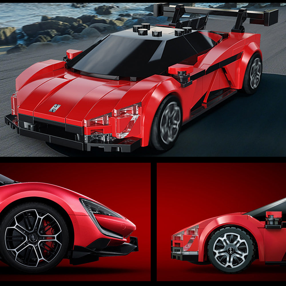 CADA C55045W BYD U9 Supercar, Technik Rennauto KIemmbausteine, Maßstab 1: 24 Modell, 291 Teile C55045 Bausatz