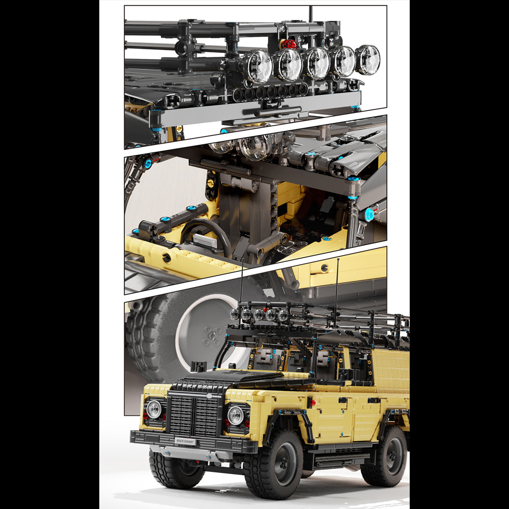 Technik Offroader Ferngesteuert, YC-23029 Technik Auto Ferngesteuert, 3380 Teile Technik Auto Modellbau mit 4 Motoren Bauset Kompatibel mit Lego Technik