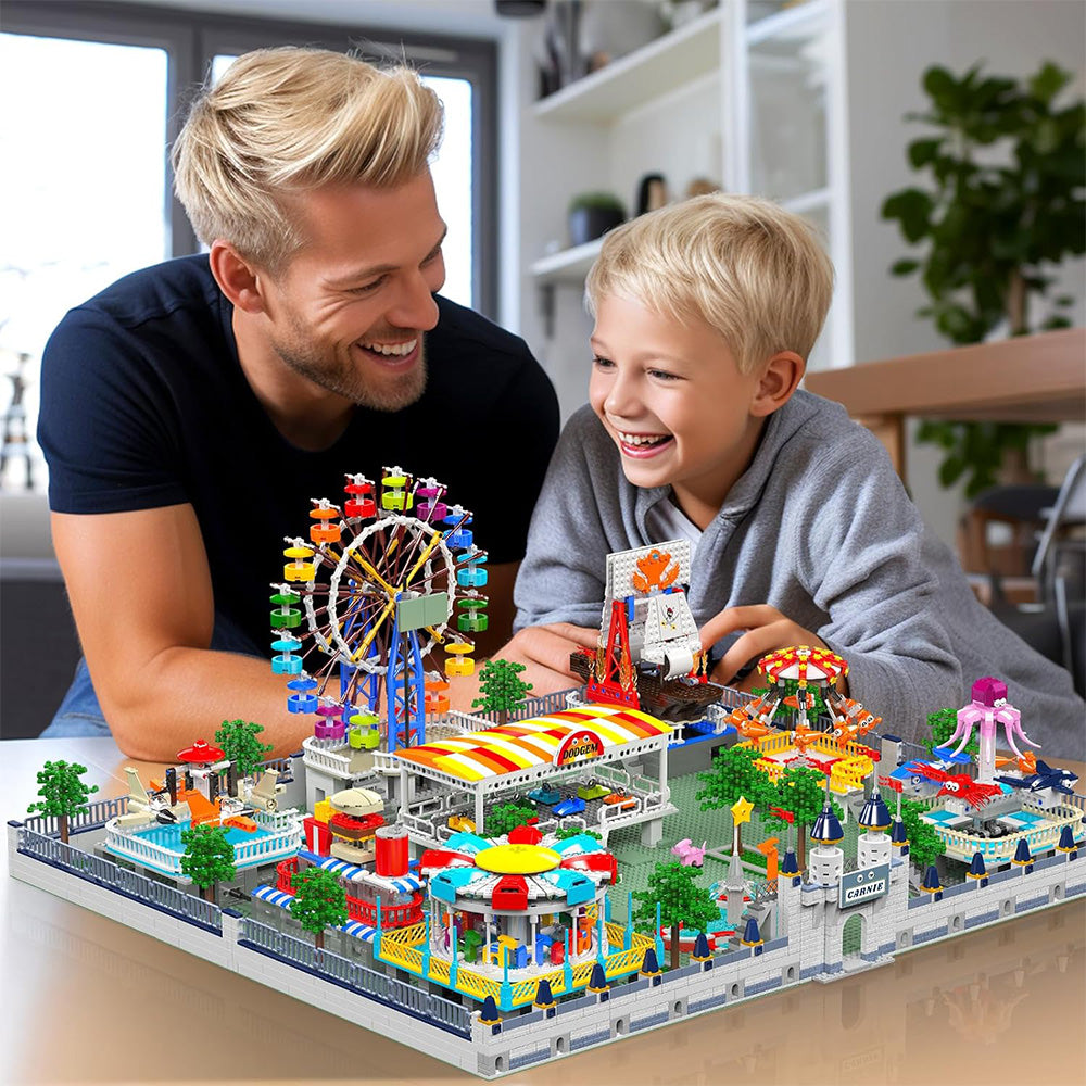 Mould King 11022 MOC Großer Spielplatz, 5220 Teile Technik Spiel Platz Mit Motoren Set Klemmbausteine
