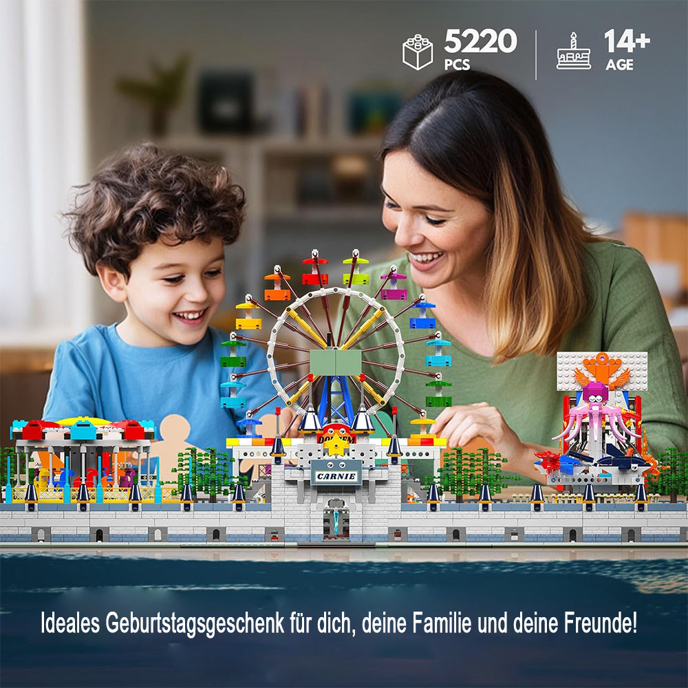 Mould King 11022 MOC Großer Spielplatz, 5220 Teile Technik Spiel Platz Mit Motoren Set Klemmbausteine