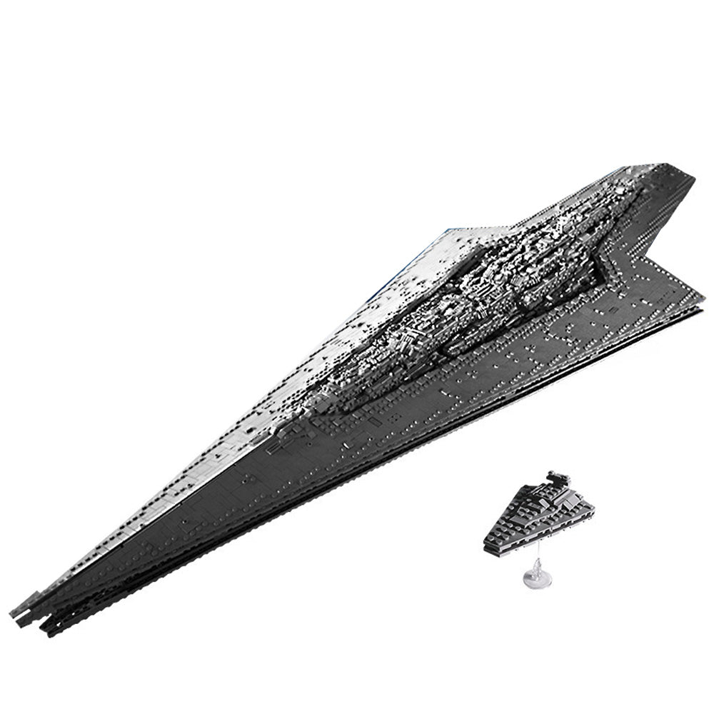 Sternenzerstörer Modell für Lego Star Wars, 7500+ Teile Groß UCS Super Star Destroyer MOC Klemmbausteine Bauset Kompatibel mit Lego Sternenzerstörer, MK6001