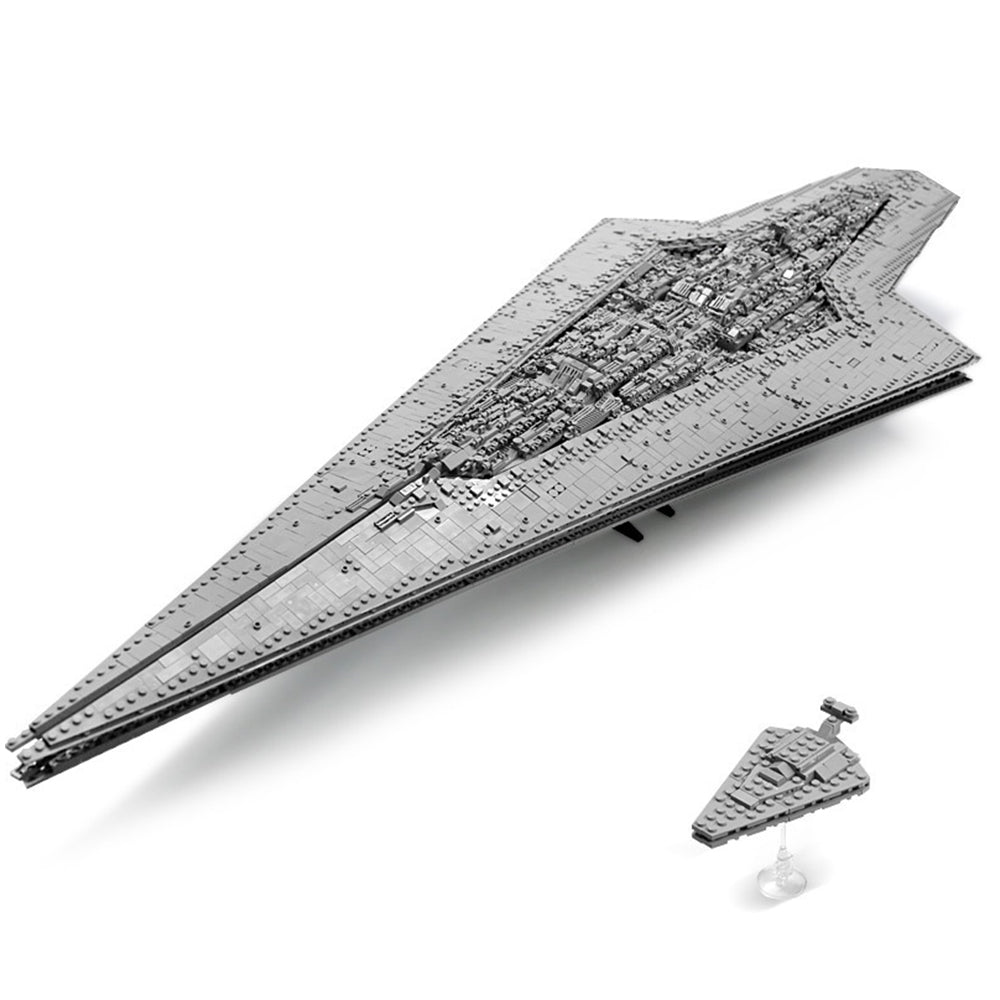Sternenzerstörer Modell für Lego Star Wars, 7500+ Teile Groß UCS Super Star Destroyer MOC Klemmbausteine Bauset Kompatibel mit Lego Sternenzerstörer, MK6001