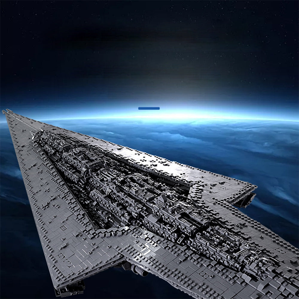 Sternenzerstörer Modell für Lego Star Wars, 7500+ Teile Groß UCS Super Star Destroyer MOC Klemmbausteine Bauset Kompatibel mit Lego Sternenzerstörer, MK6001