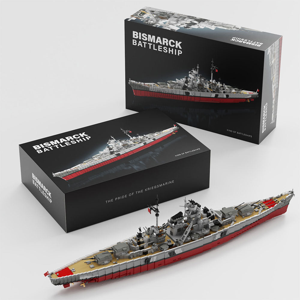Schlachtschiff Bismarck Klemmbausteine Bausatz, 6956 Teile