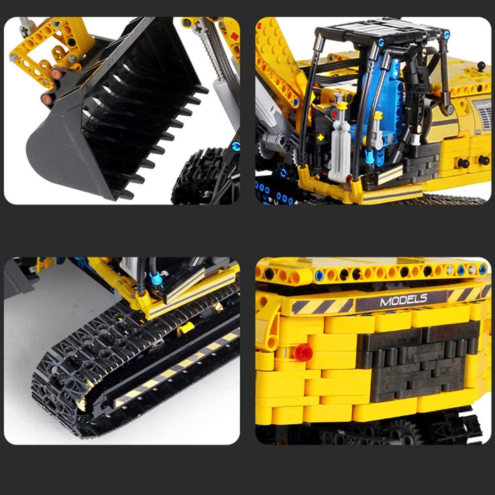 Technik Linkbelt Bagger, 1830 Teile Technik Motorisierter Raupenbagger Technic Ferngesteuert Bagger Modell