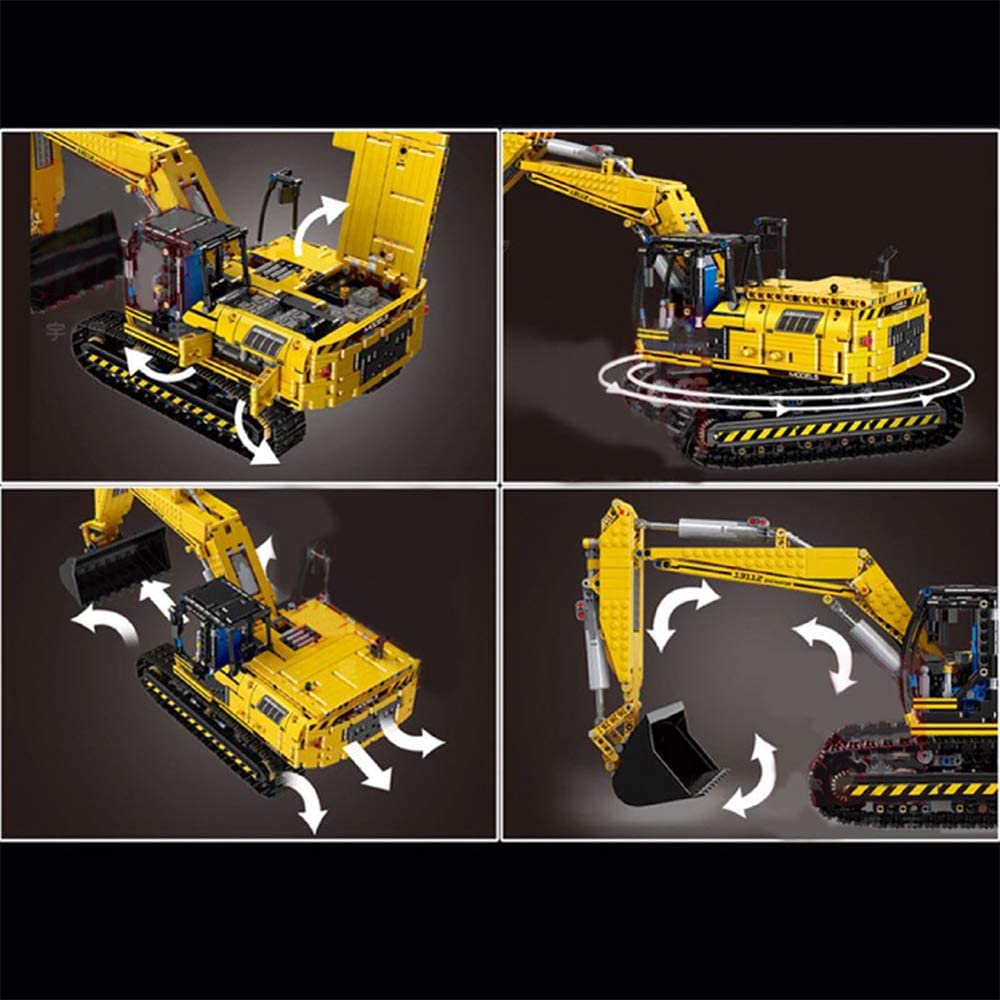 Technik Linkbelt Bagger, 1830 Teile Technik Motorisierter Raupenbagger Technic Ferngesteuert Bagger Modell