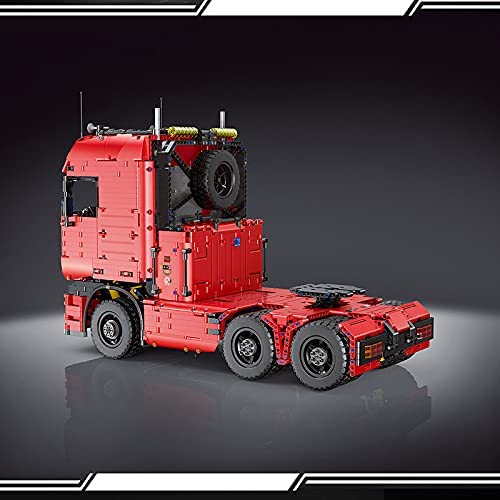 RcBrick Technik Truck Technik LKW, 4825 Teile Technic LKW mit 7 Motoren, Akku/Empfänger und Fernsteuerung Set Kompatibel mit Lego Technik