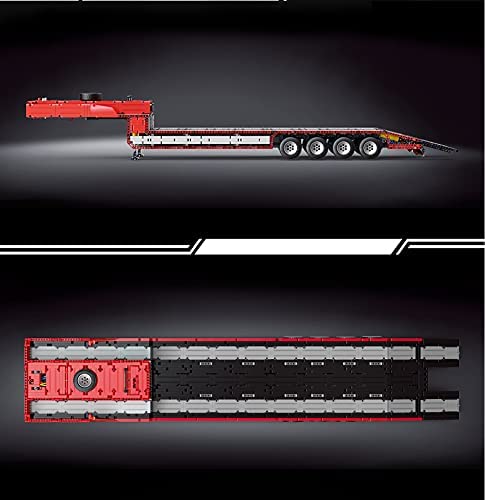 RcBrick Technik Truck Technik LKW, 4825 Teile Technic LKW mit 7 Motoren, Akku/Empfänger und Fernsteuerung Set Kompatibel mit Lego Technik