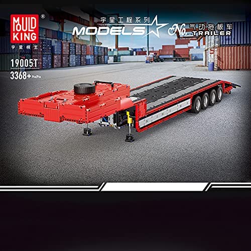 RcBrick Technik Truck Technik LKW, 4825 Teile Technic LKW mit 7 Motoren, Akku/Empfänger und Fernsteuerung Set Kompatibel mit Lego Technik