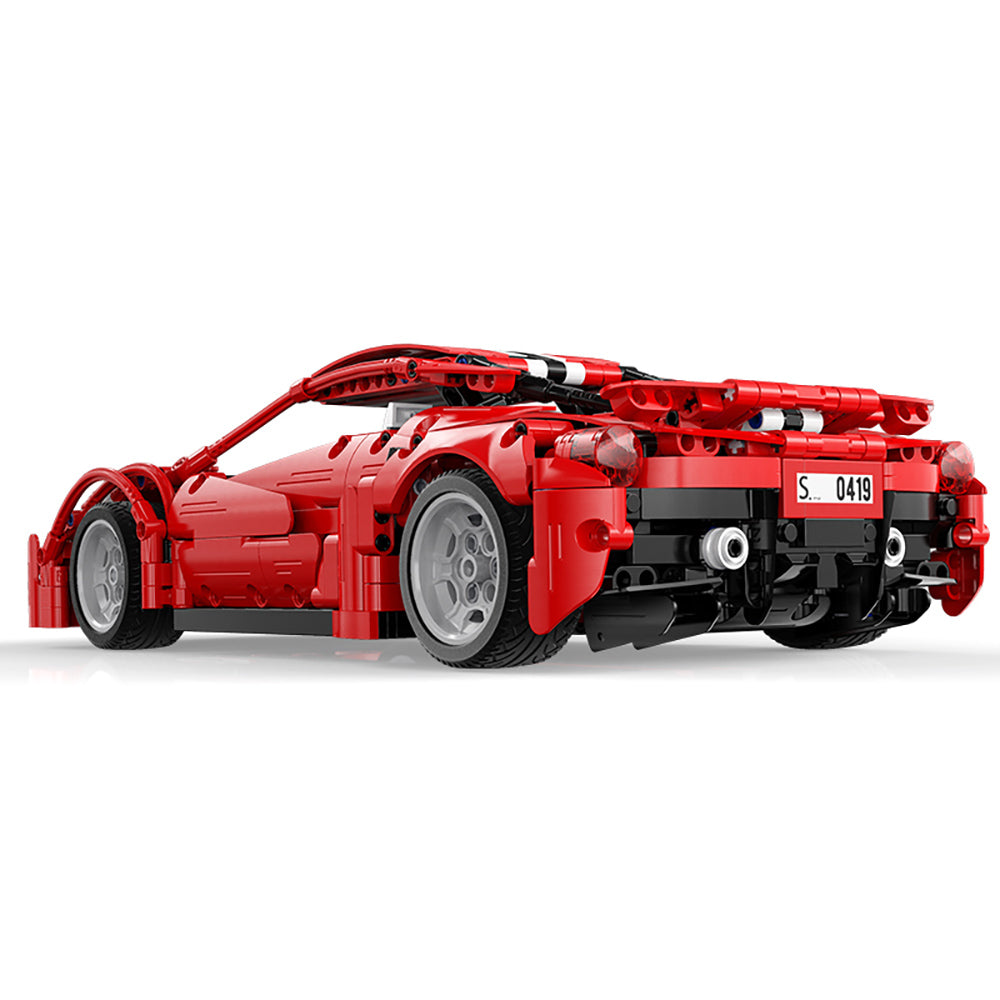 Ferrari 488 Pista Technik Auto, Technik Ferngesteuert Sportwagen, 1126 Teile Technik Supersportwagen mit Motor Bausatz Kompatibel mit Lego Technik